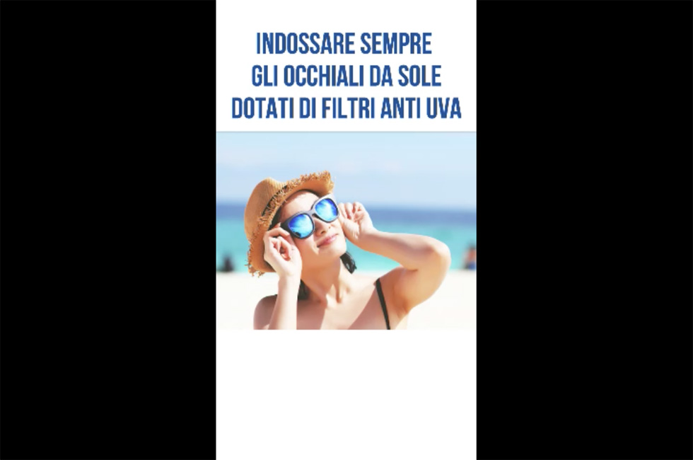 anche gli occhi vanno protetti dal sole